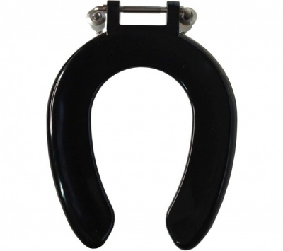 Crescent Junior School/Educational Toilet Seat - Black